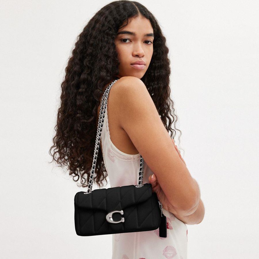 Bolsa Tiracolo COACH Tabby 20 With Quilting Feminino Pretas | 21569ZWMG