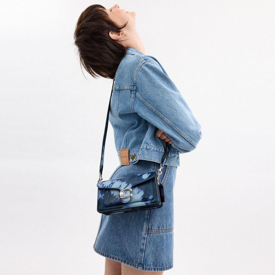 Bolsa Tiracolo COACH Tabby 20 With Tie Dye Print Feminino Azuis | 15378IRAV