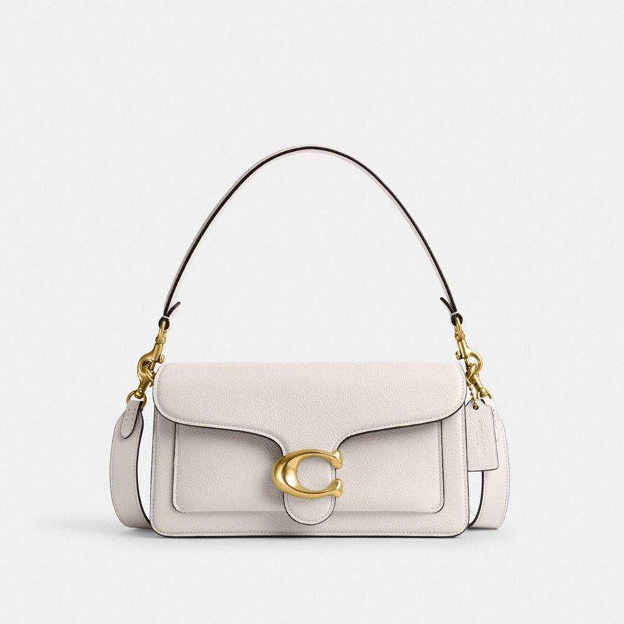 Bolsa Tiracolo COACH Tabby 26 Feminino Branco | 16730BZGO