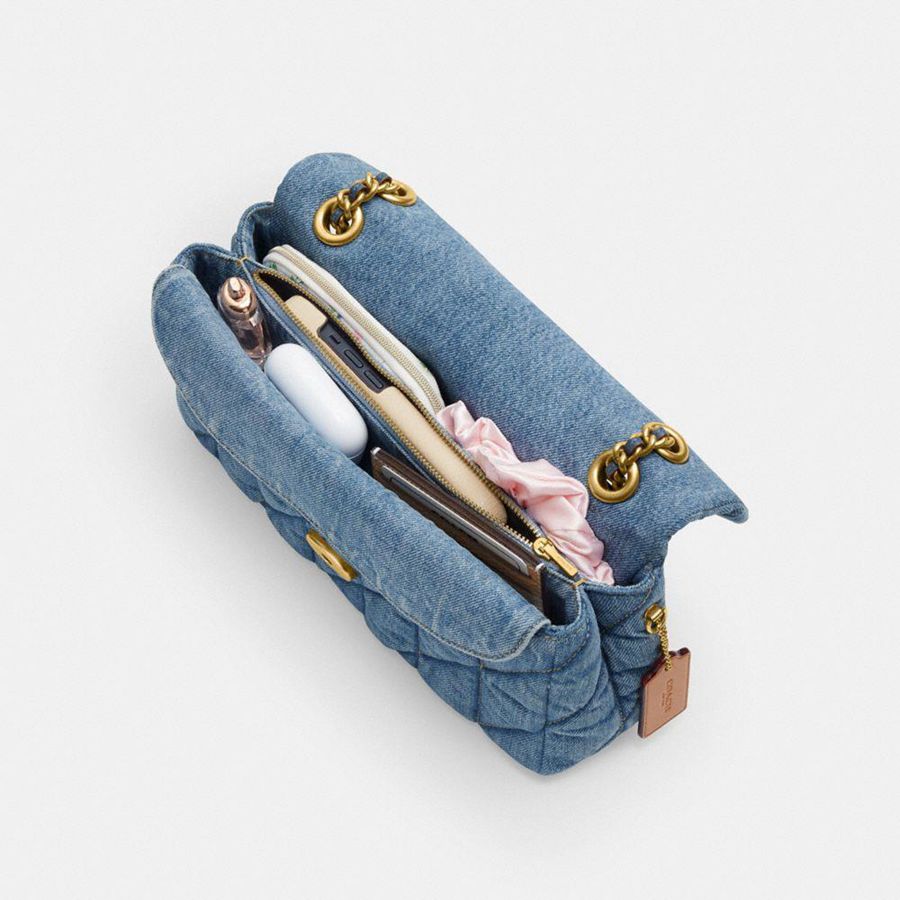 Bolsa Tiracolo COACH Tabby 26 With Quilting Feminino Azuis | 03812FJLD