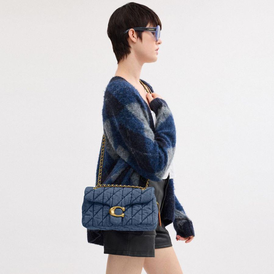 Bolsa Tiracolo COACH Tabby 26 With Quilting Feminino Azuis | 03812FJLD