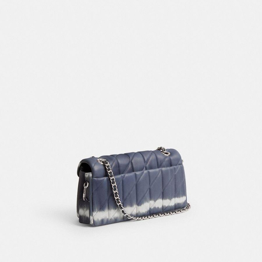 Bolsa Tiracolo COACH Tabby 26 With Quilting And Tie Dye Feminino Prateadas | 48031DXRS