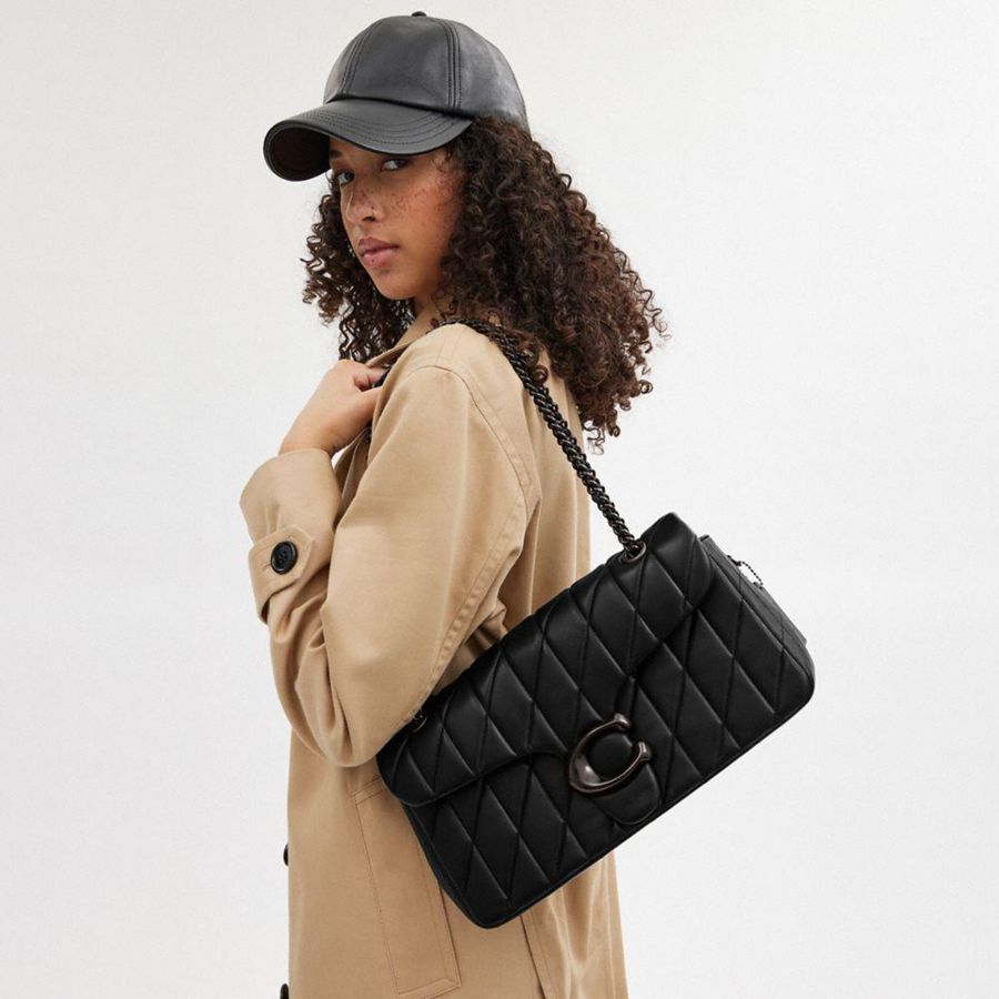 Bolsa Tiracolo COACH Tabby 33 With Quilting Feminino Pretas | 42193HPUI