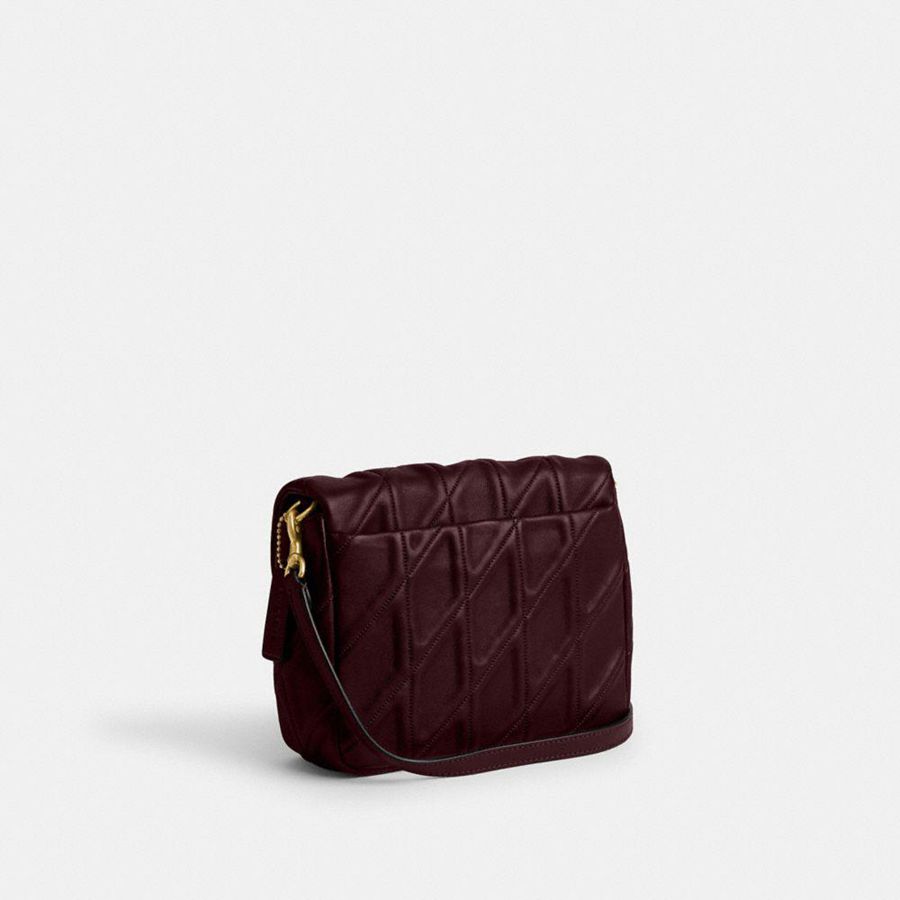 Bolsa Tiracolo COACH Times Square Tabby With Quilting Feminino Bordeaux | 97651DNTI