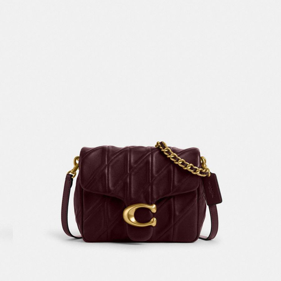 Bolsa Tiracolo COACH Times Square Tabby With Quilting Feminino Bordeaux | 97651DNTI