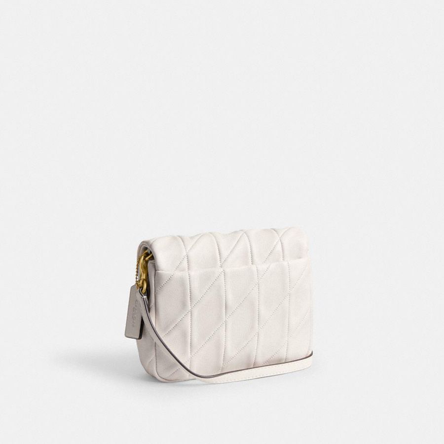Bolsa Tiracolo COACH Times Square Tabby 17 With Quilting Feminino Branco | 16942OBVZ
