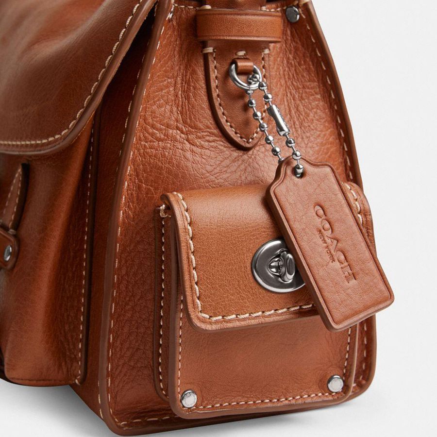Bolsa Tiracolo COACH Western Tabby Feminino Marrom | 35271PHRY