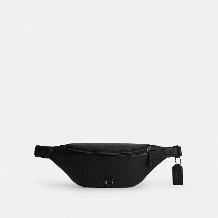 Bolsas De Cintura COACH Charter 7 Masculino Pretas | 39746ATSU