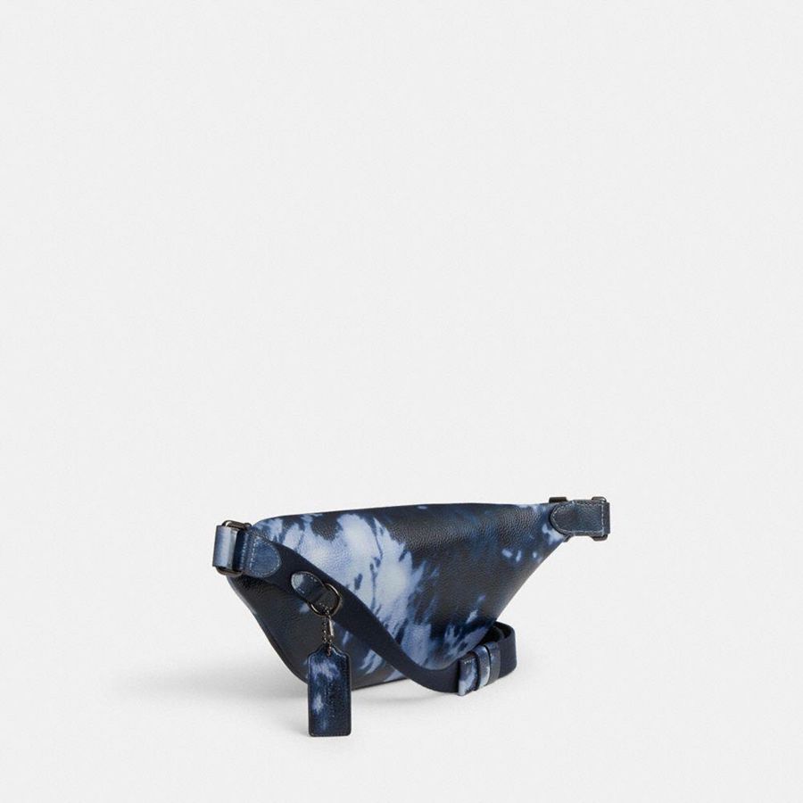 Bolsas De Cintura COACH Charter 7 With Tie Dye Print Masculino Azul Marinho | 13580AYZD