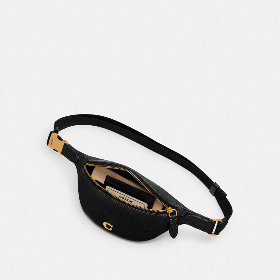 Bolsas De Cintura COACH Essential Feminino Pretas | 13796ZVBJ