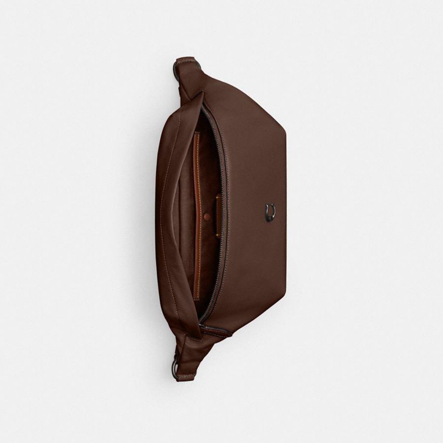 Bolsas De Cintura COACH Hall Masculino Marrom | 10835NSXT