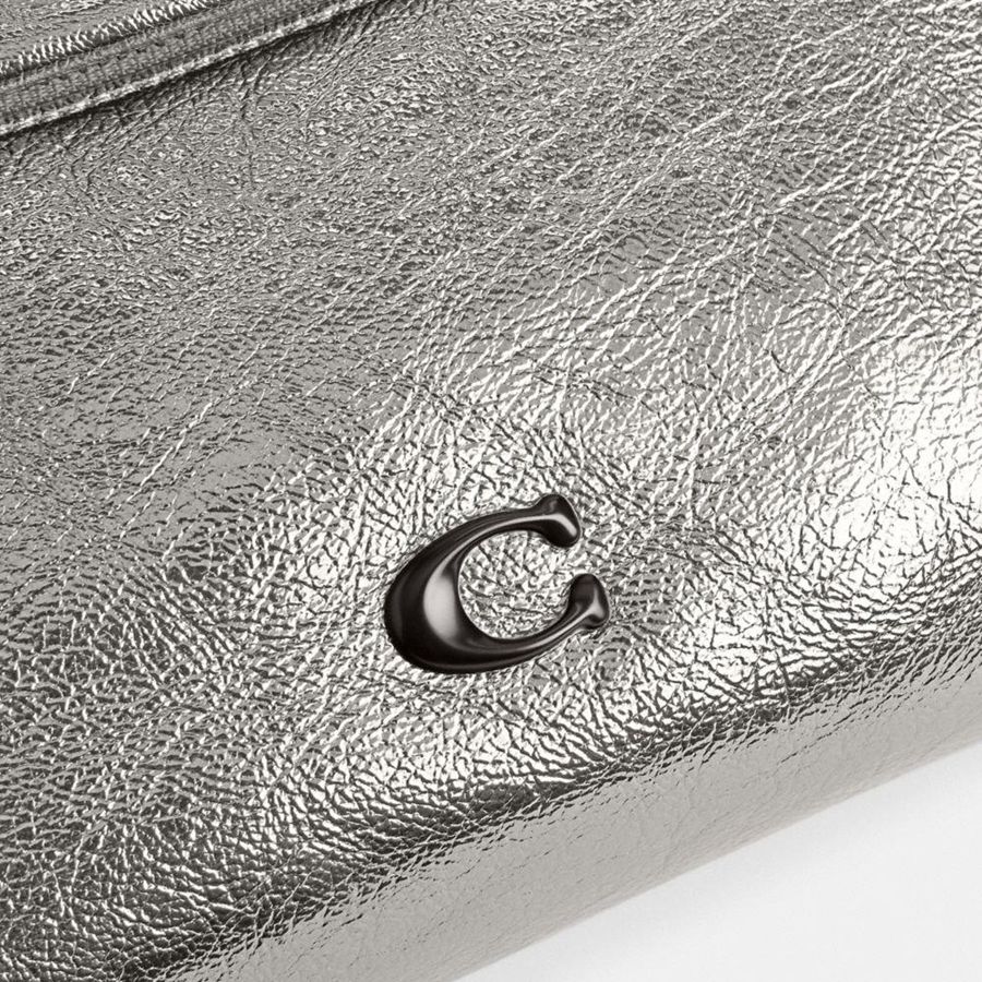 Bolsas De Cintura COACH Hall Masculino Prateadas | 19850BSDL