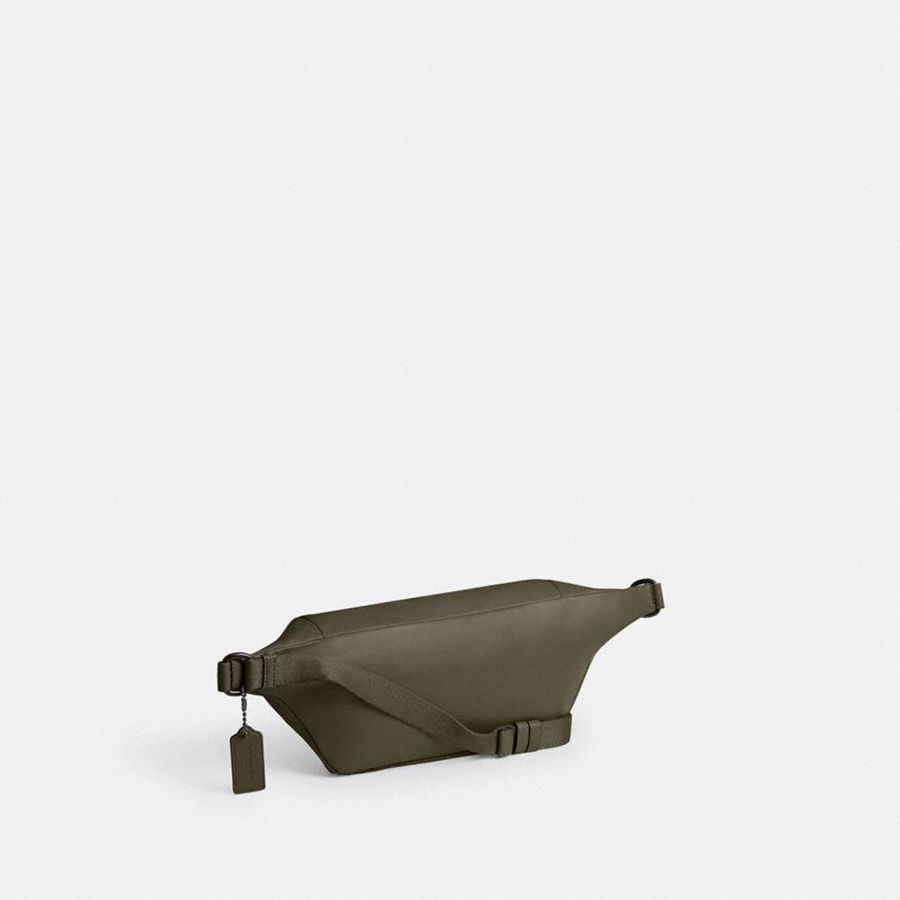 Bolsas De Cintura COACH Hall Masculino Verdes | 48132RFST