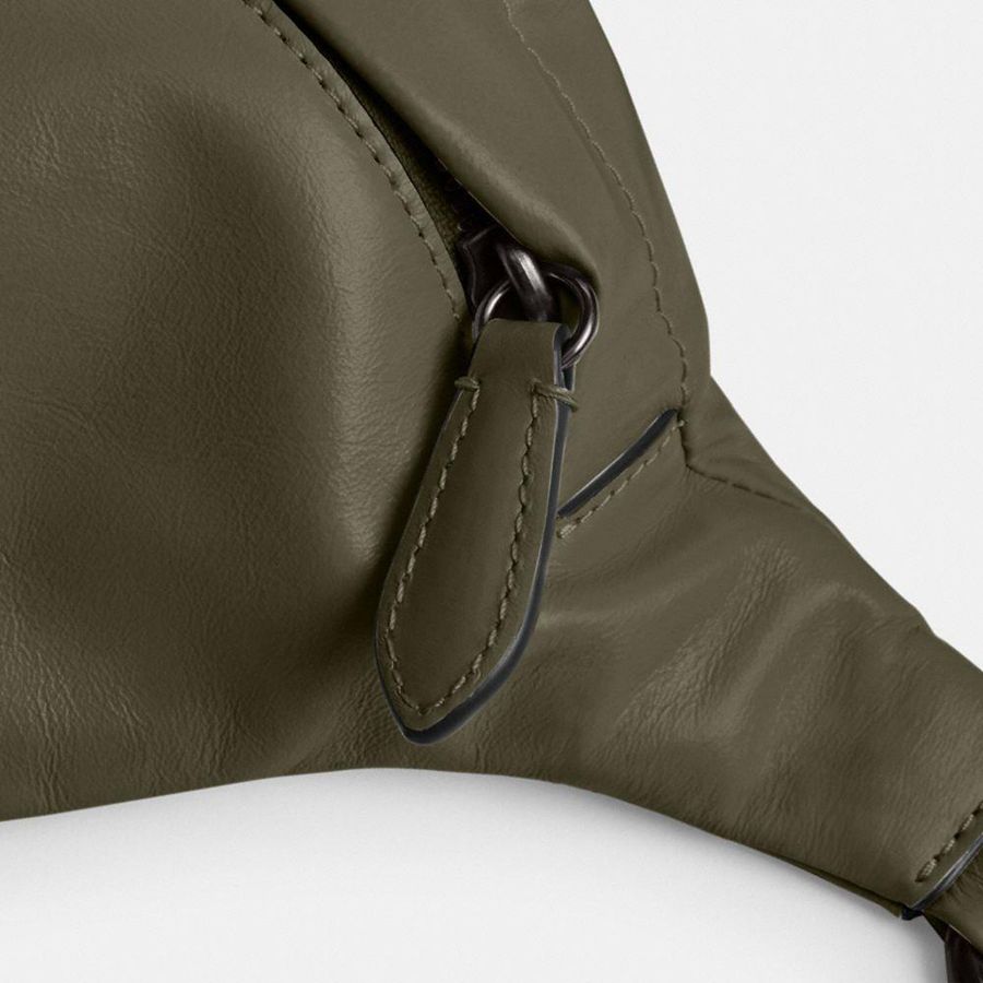 Bolsas De Cintura COACH Hall Masculino Verdes | 48132RFST