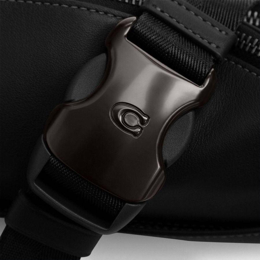 Bolsas De Cintura COACH League Masculino Pretas | 17239FGBP