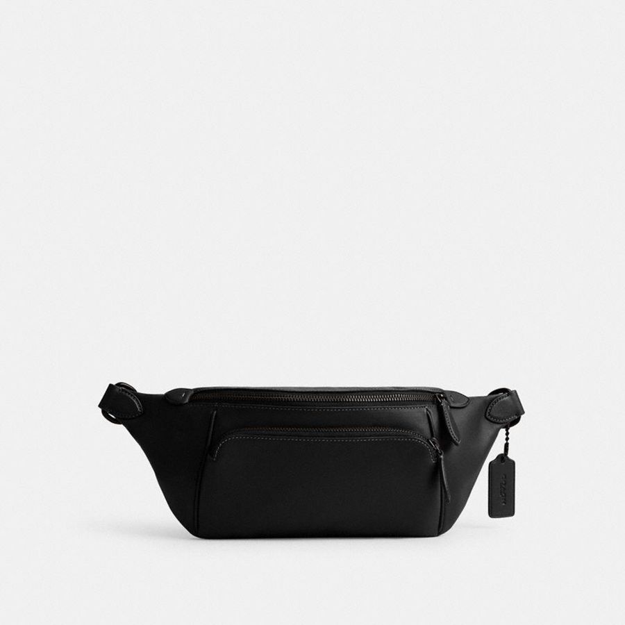 Bolsas De Cintura COACH League Masculino Pretas | 17239FGBP