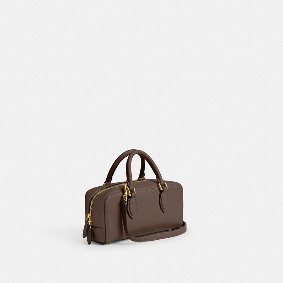 Bolsas Tote COACH Bowery Satchel 22 Feminino Marrom | 04369UTOM