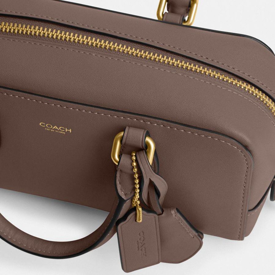 Bolsas Tote COACH Bowery Satchel 22 Feminino Marrom | 04369UTOM