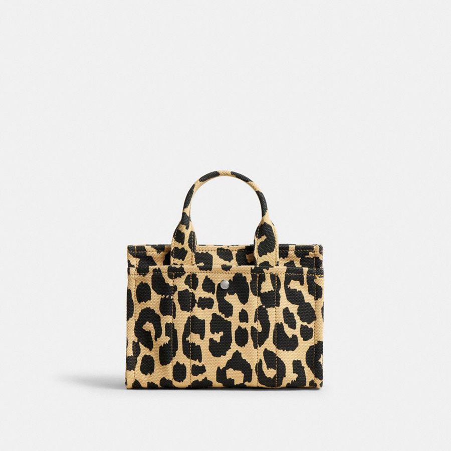 Bolsas Tote COACH Cargo 20 With Leopard Print Feminino Leopardo | 20194WGMI