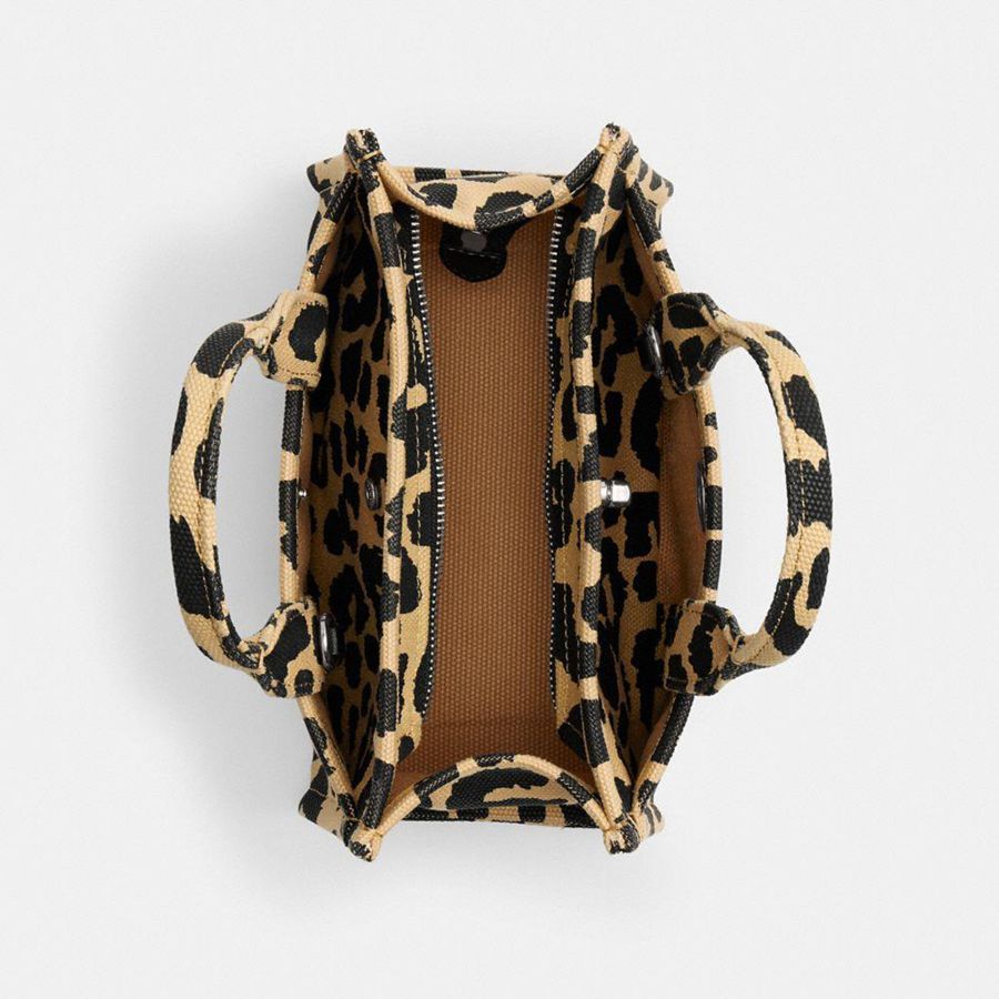 Bolsas Tote COACH Cargo 20 With Leopard Print Feminino Leopardo | 20194WGMI