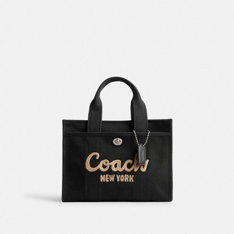 Bolsas Tote COACH Cargo 26 Feminino Pretas | 96312ANRM