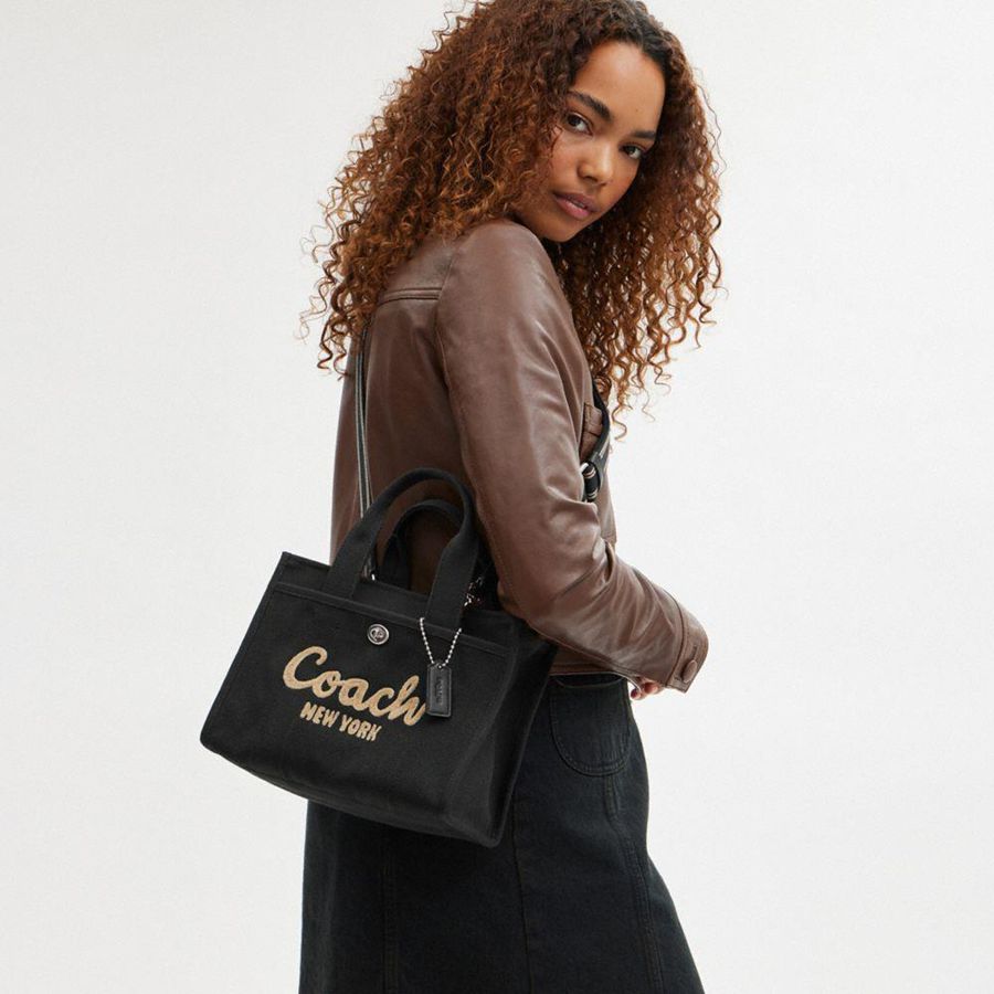Bolsas Tote COACH Cargo 26 Masculino Pretas | 95317IRQV