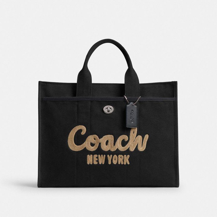 Bolsas Tote COACH Cargo 42 Masculino Pretas | 45368NATR