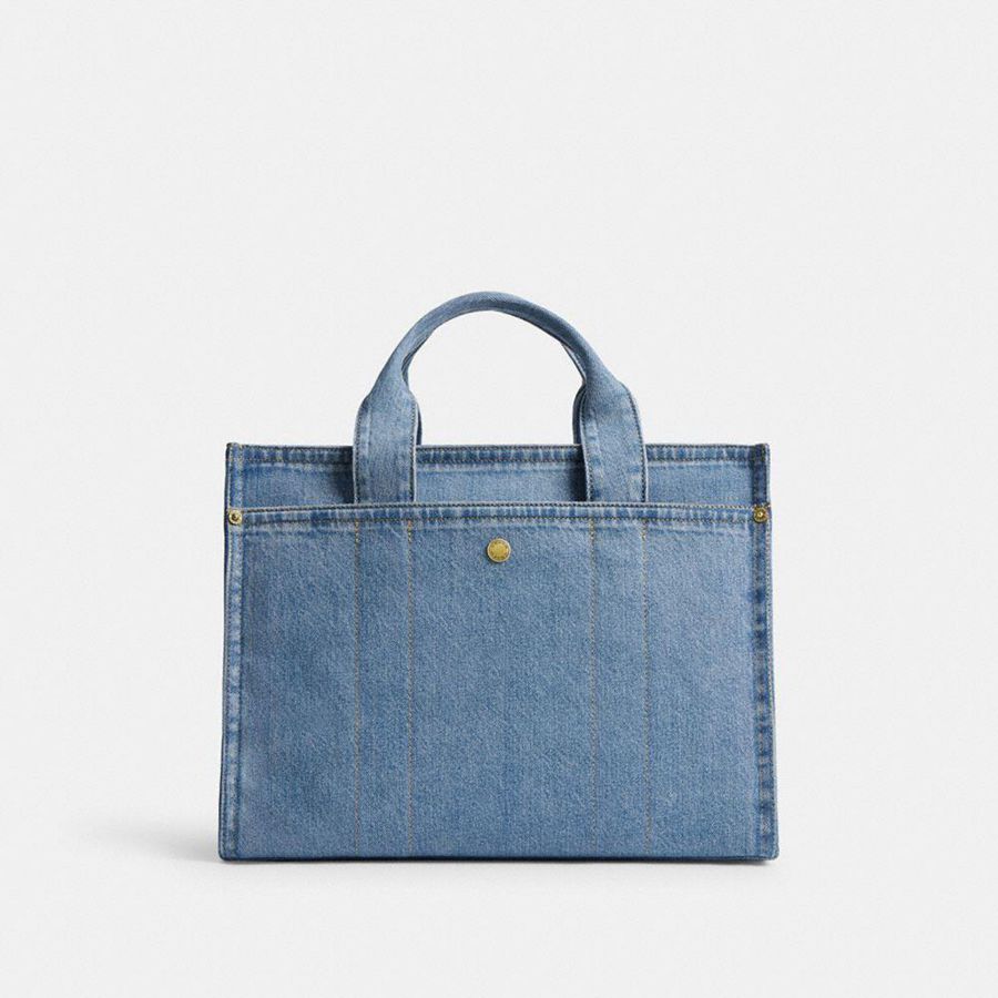 Bolsas Tote COACH Cargo Feminino Azuis | 82675KPVY