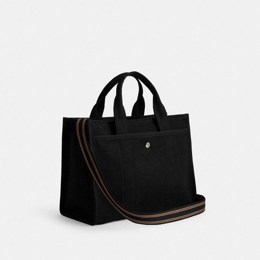 Bolsas Tote COACH Cargo Masculino Pretas | 93204ILAP