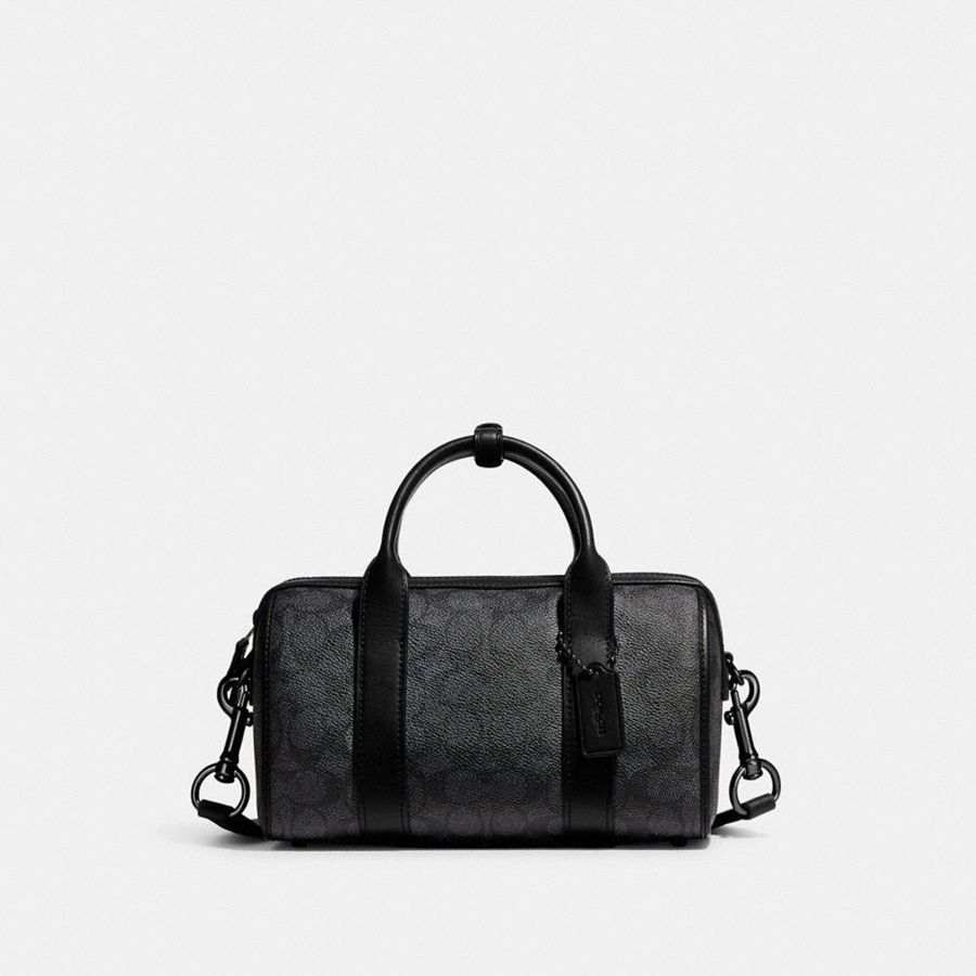 Bolsas Tote COACH Gotham Duffle 24 In Signature Canvas Masculino Cinzentas | 06395IQMB