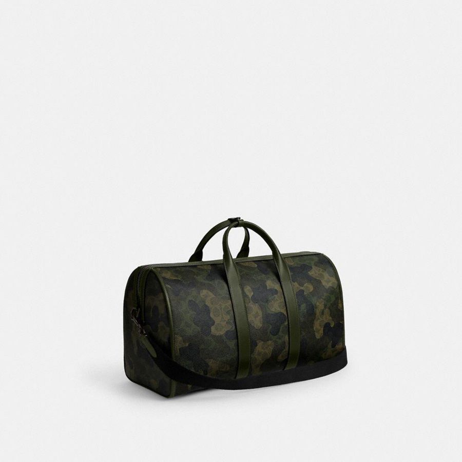 Bolsas Tote COACH Gotham Duffle 45 In Signature Camo Print Masculino Verdes | 31947GJQD