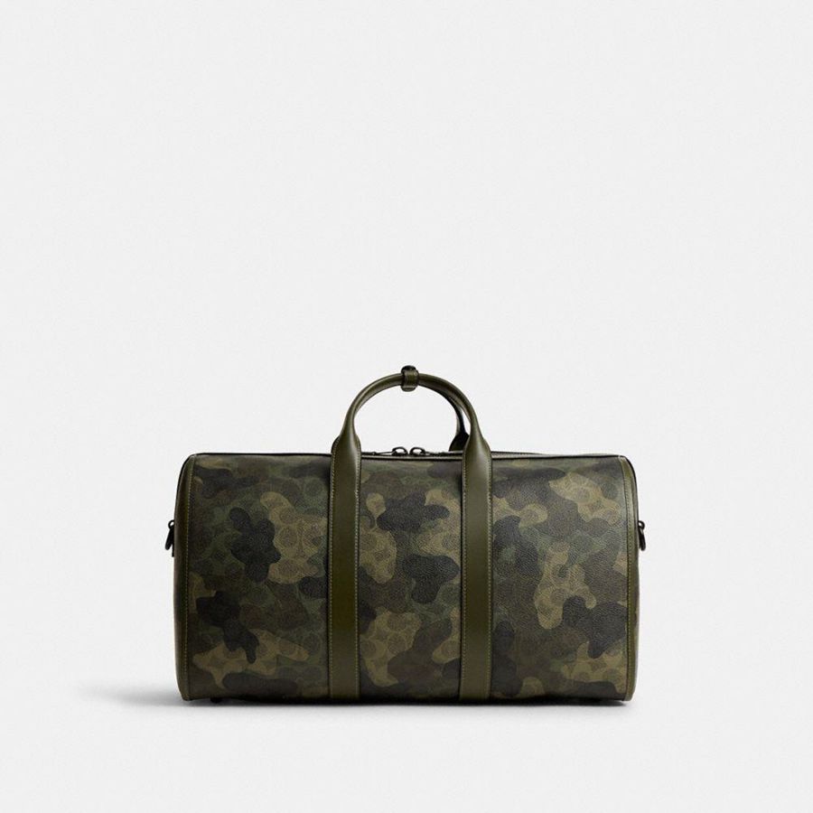 Bolsas Tote COACH Gotham Duffle 45 In Signature Camo Print Masculino Verdes | 31947GJQD