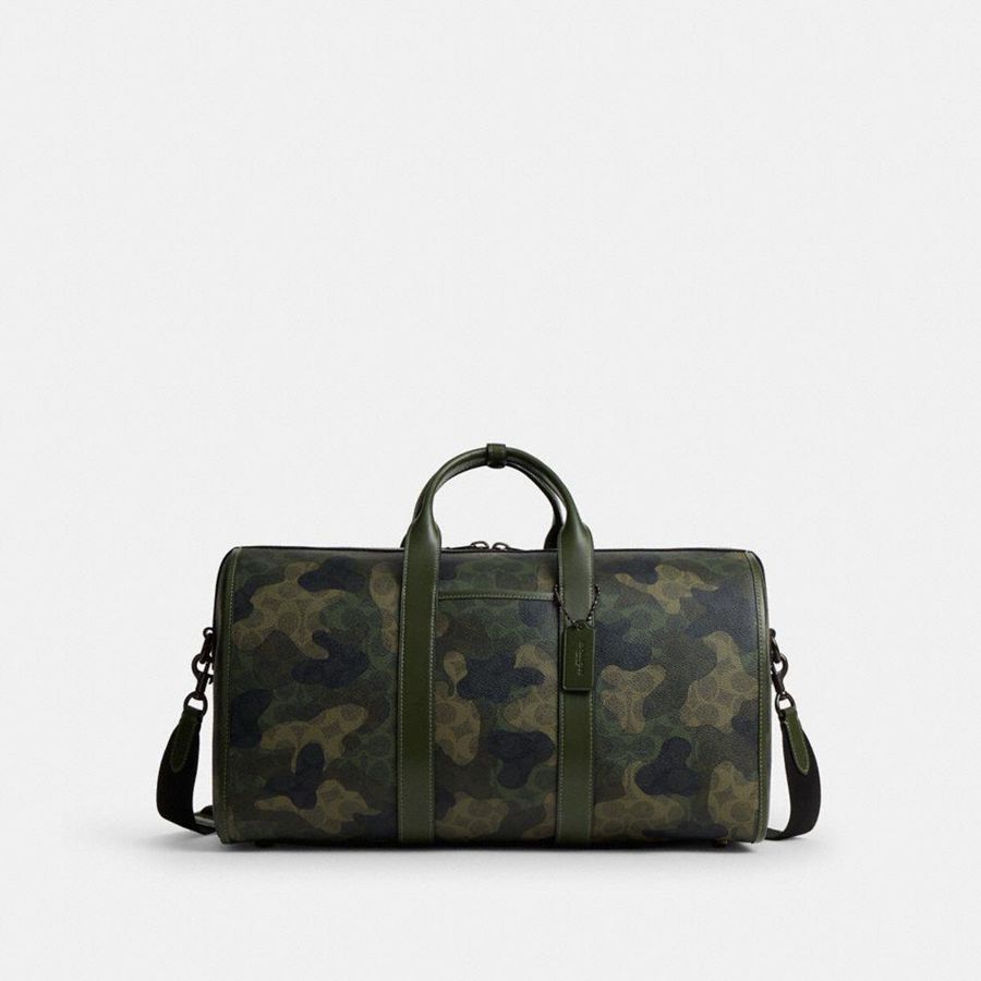 Bolsas Tote COACH Gotham Duffle 45 In Signature Camo Print Masculino Verdes | 31947GJQD