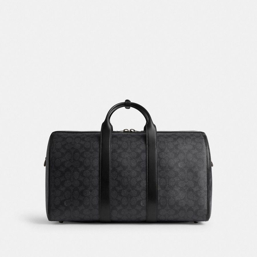 Bolsas Tote COACH Gotham Duffle 45 In Signature Canvas Masculino Cinzentas | 80124HUOX