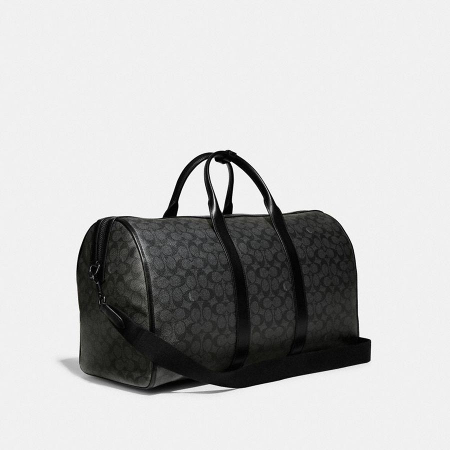 Bolsas Tote COACH Gotham Duffle In Signature Canvas Masculino Pretas | 05946PRMK