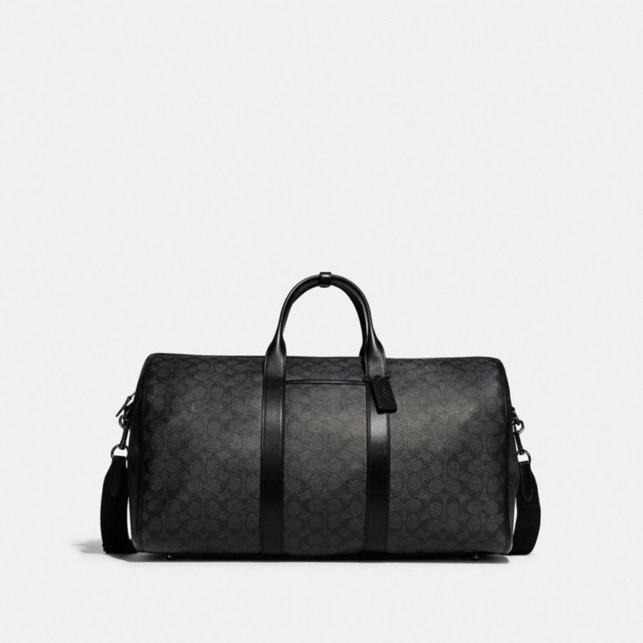 Bolsas Tote COACH Gotham Duffle In Signature Canvas Masculino Pretas | 05946PRMK