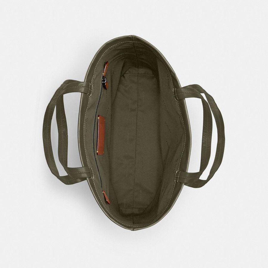 Bolsas Tote COACH Hall 33 Masculino Verdes | 96254KAXS