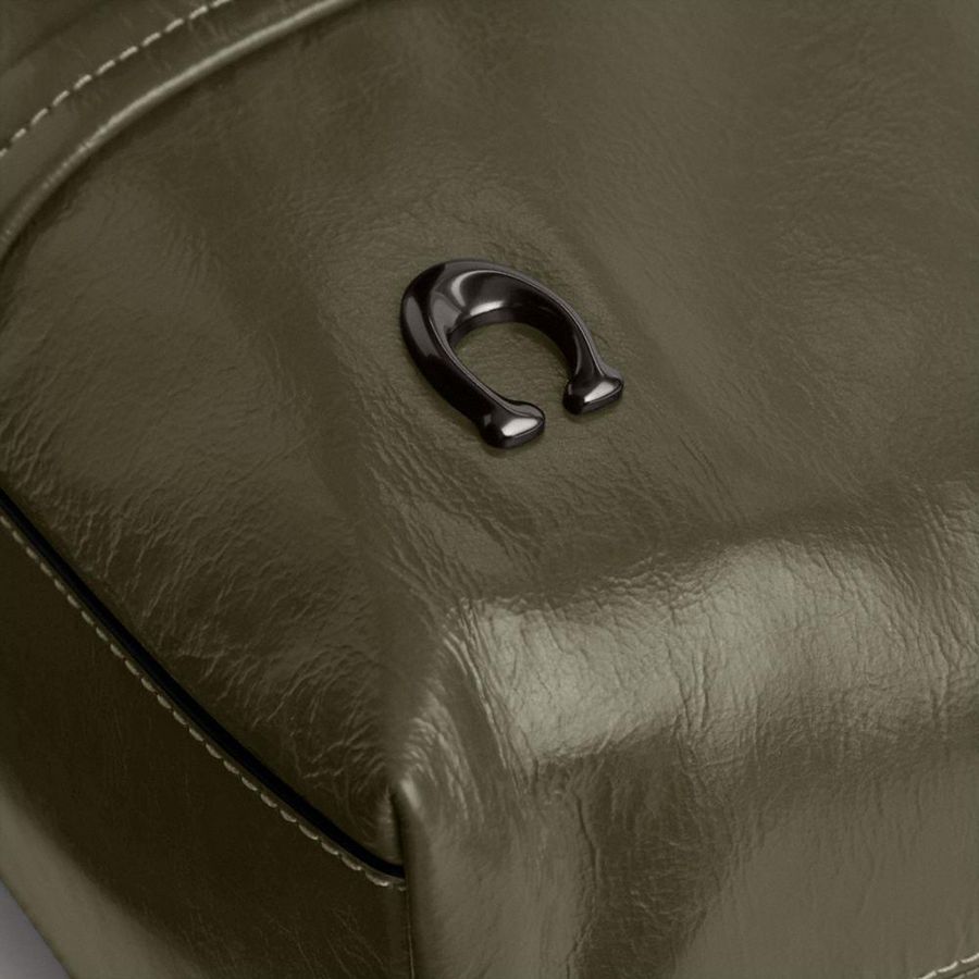 Bolsas Tote COACH Hall Masculino Verdes | 61724BGJY