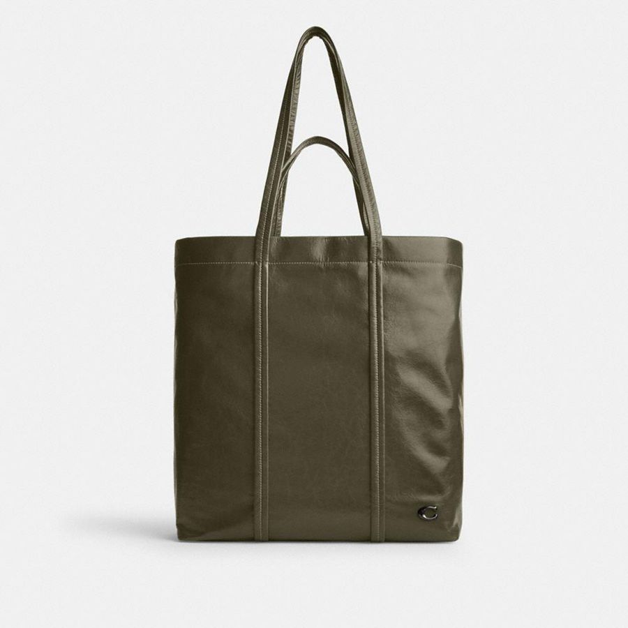 Bolsas Tote COACH Hall Masculino Verdes | 61724BGJY