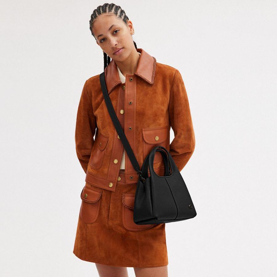 Bolsas Tote COACH Lana Shoulder 23 Feminino Pretas | 80615FUAQ