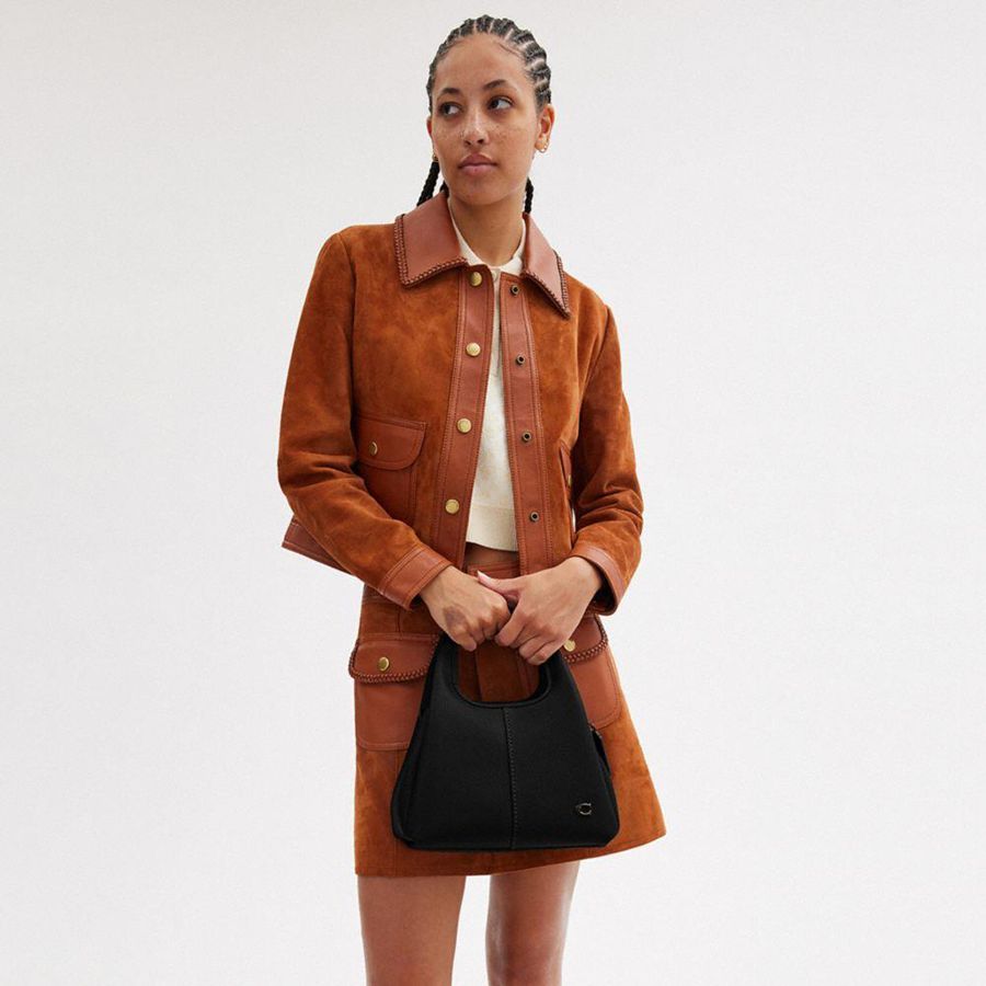 Bolsas Tote COACH Lana Shoulder 23 Feminino Pretas | 80615FUAQ