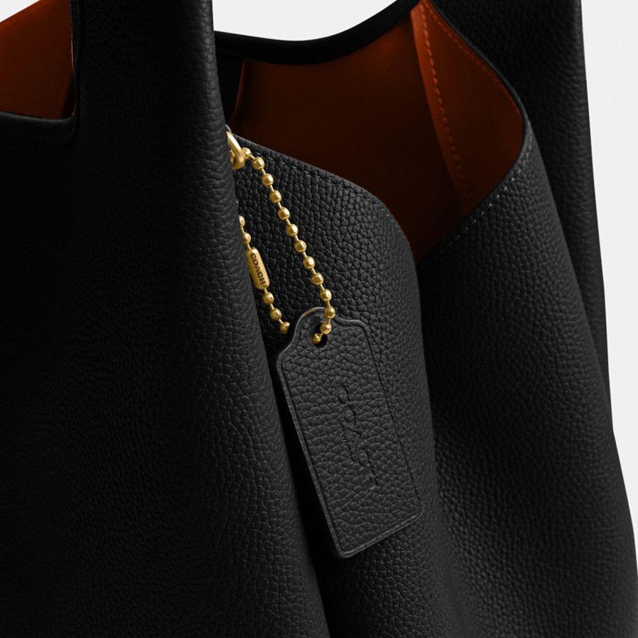 Bolsas Tote COACH Lana Shoulder Feminino Pretas | 02463QEND