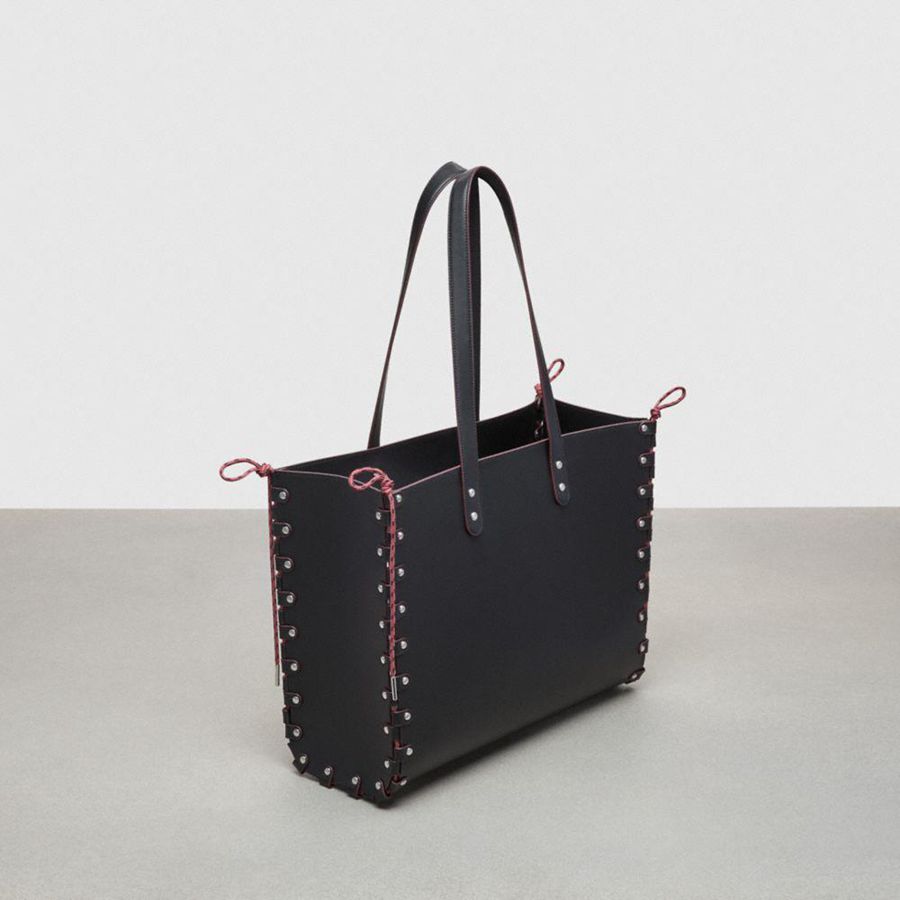 Bolsas Tote COACH Large Re Laceable In Coachtopia Leather Masculino Pretas | 59182JSNG