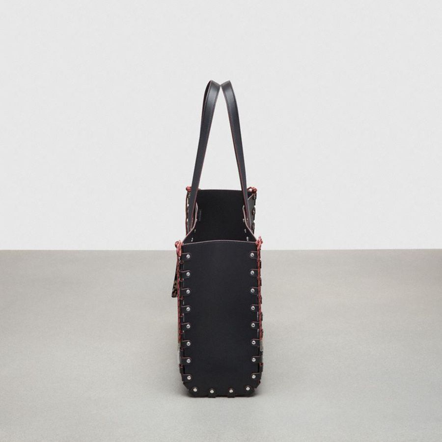 Bolsas Tote COACH Large Re Laceable In Coachtopia Leather Masculino Pretas | 59182JSNG