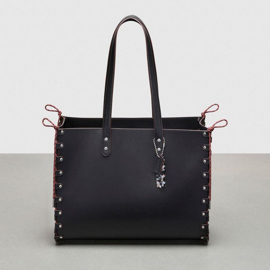 Bolsas Tote COACH Large Re Laceable In Coachtopia Leather Masculino Pretas | 59182JSNG