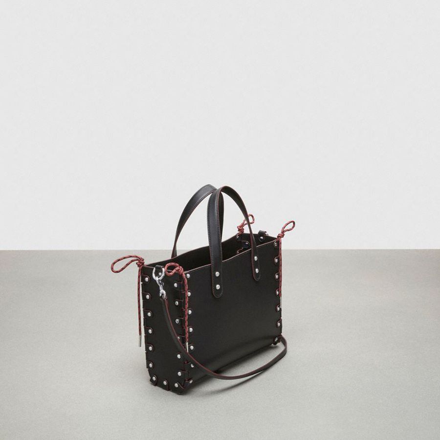 Bolsas Tote COACH Medium Re Laceable In Coachtopia Leather Masculino Pretas | 54109SRIE