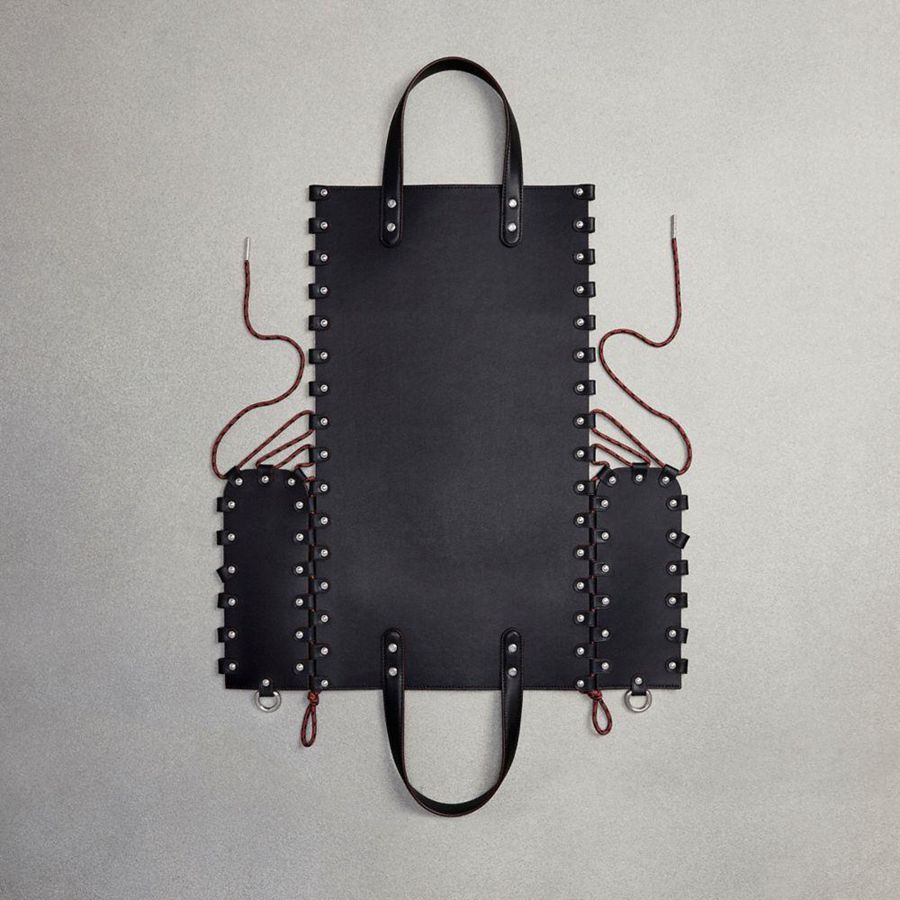 Bolsas Tote COACH Medium Re Laceable In Coachtopia Leather Masculino Pretas | 54109SRIE