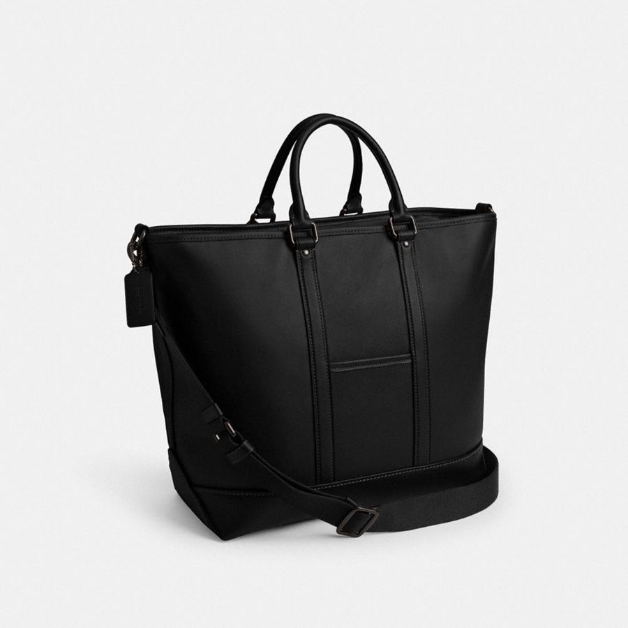 Bolsas Tote COACH Metropolitan Carryall Masculino Pretas | 58209RUPX