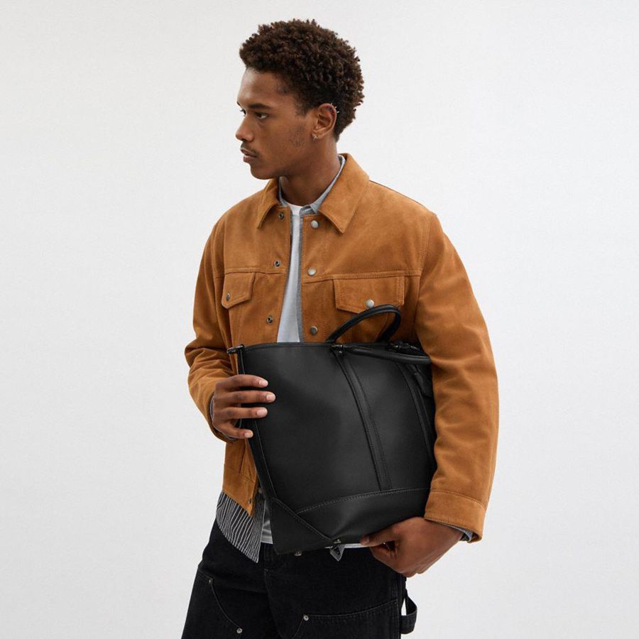 Bolsas Tote COACH Metropolitan Carryall Masculino Pretas | 58209RUPX