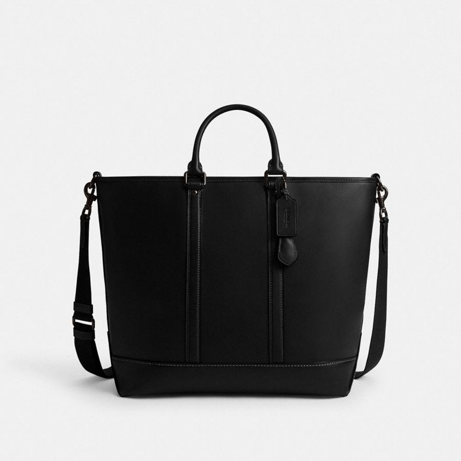 Bolsas Tote COACH Metropolitan Carryall Masculino Pretas | 58209RUPX